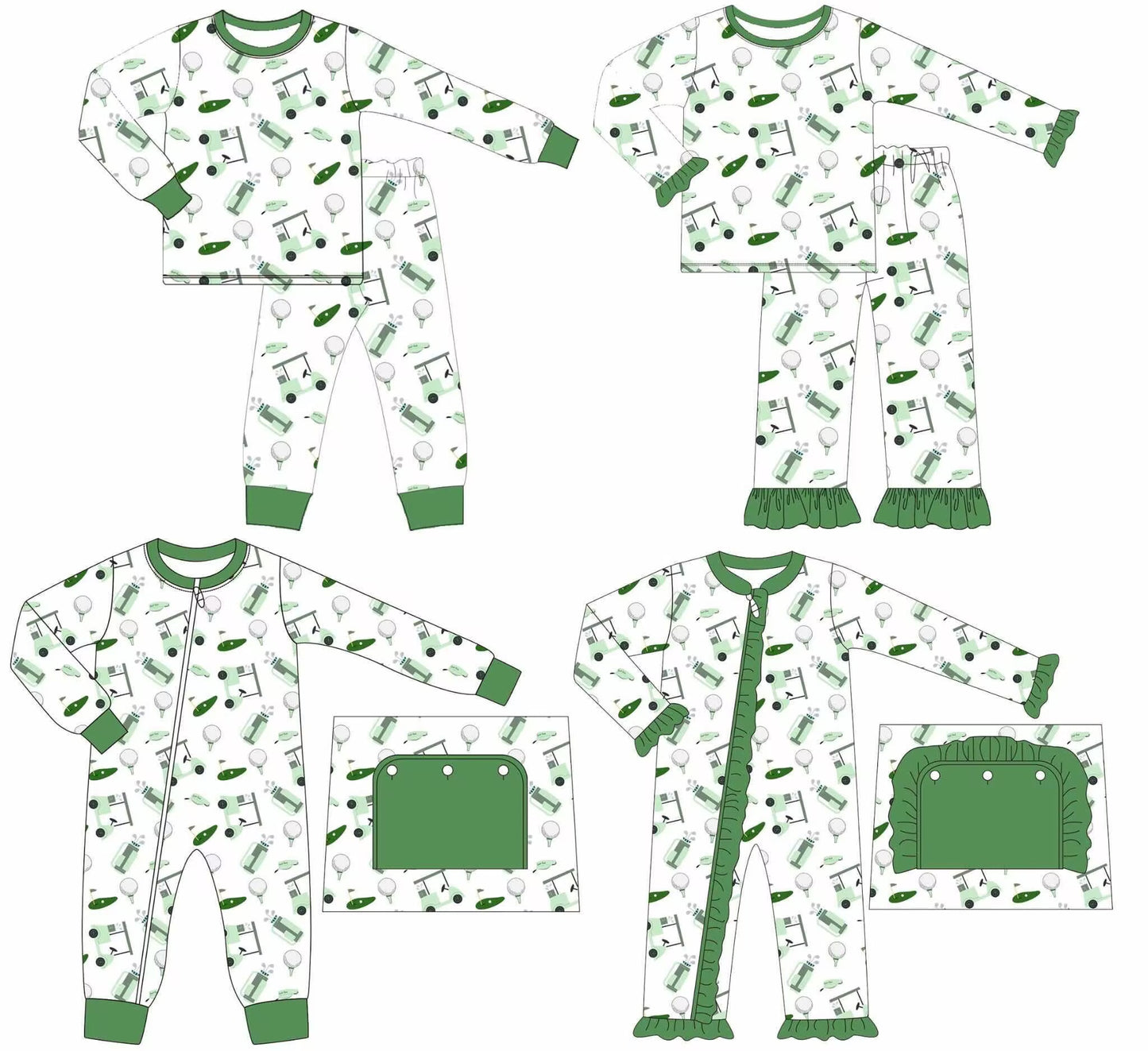Custom moq 5 each style eta 6-7weeks baby girl clothes long sleeve pants set 2 and rompers 2-25.8.28