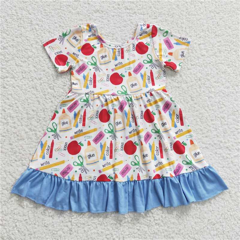 RTS Boys and girls back to school Short Sleeve Shorts sets dress