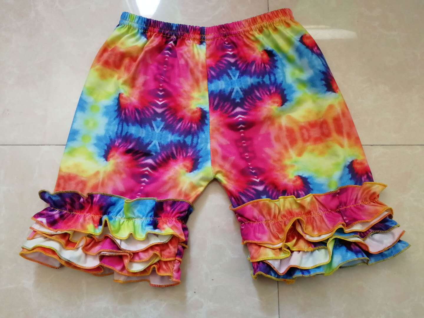 Tie dye shorts moq 3 custom