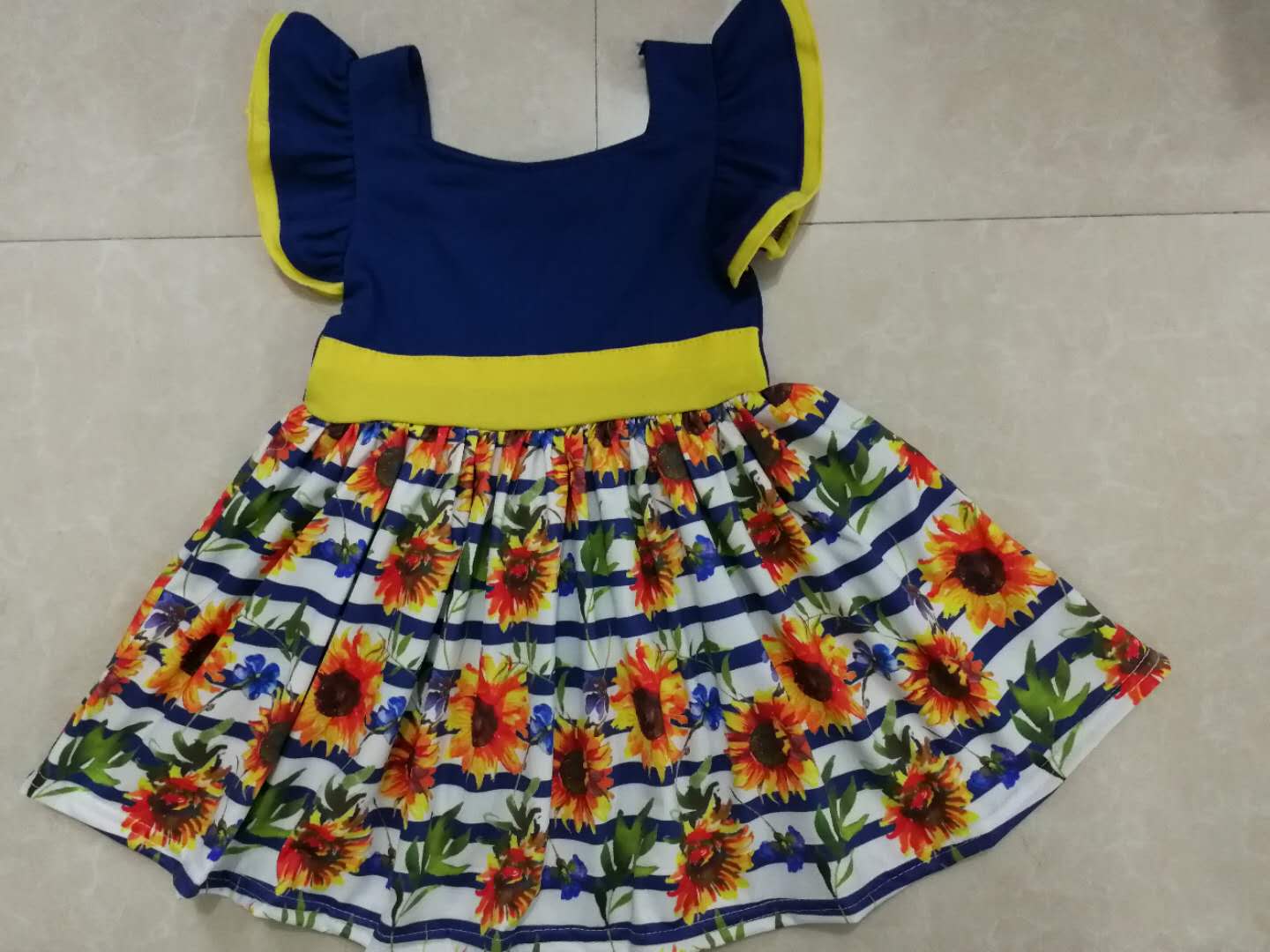 moq 3 Summer flowers sunflower stripes