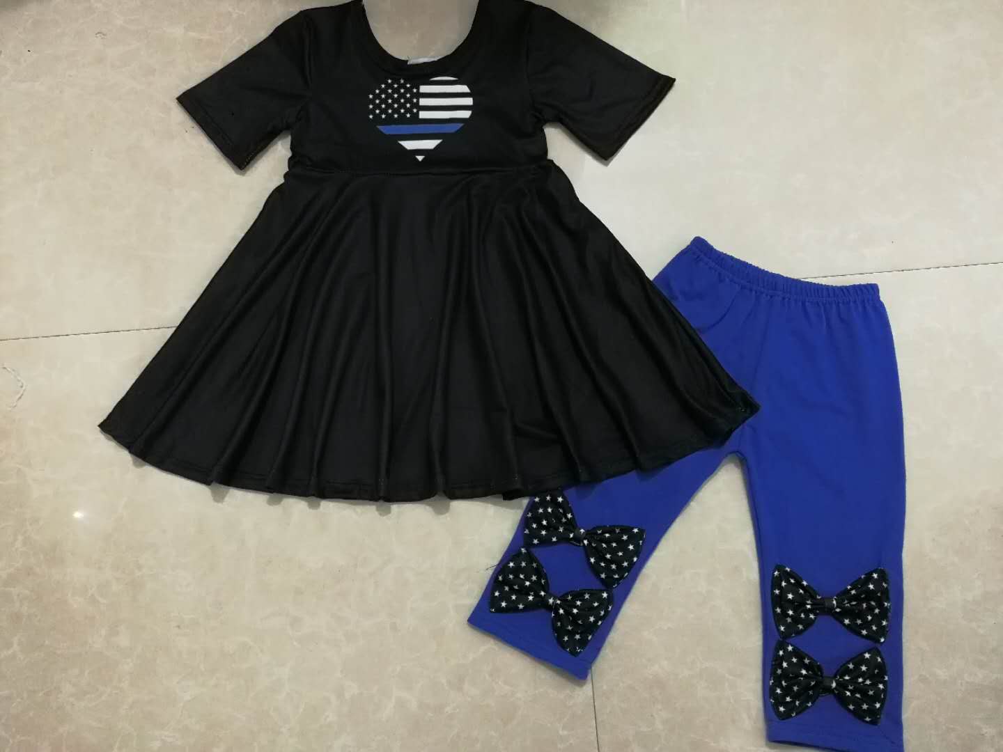 Flag Black Girls Suit moq 5