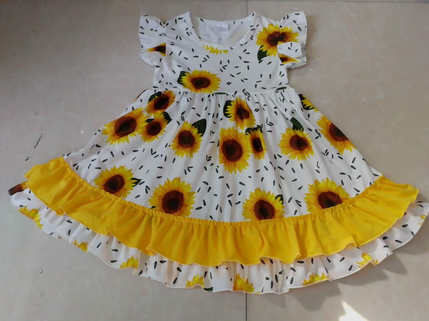 moq 3 Sunflower summer skirt