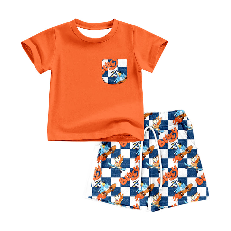 Orange summer suit