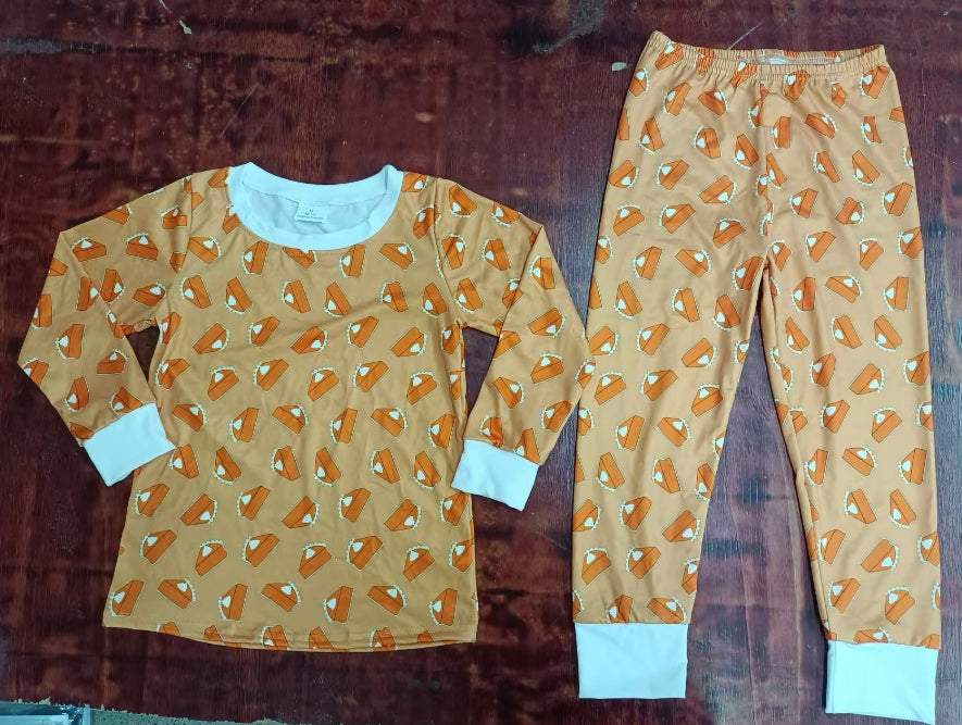 Custom moq 3 eta 6-7weeks Yellow-brown triangle cake long-sleeved suit