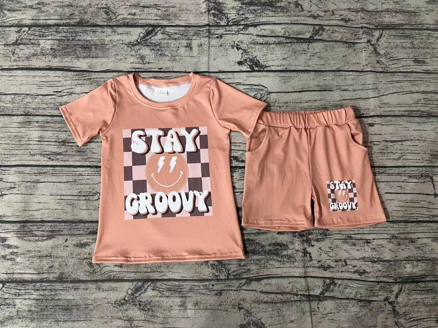 Pre-order baby boy clothes lightning short sleeve shorts summer outfit