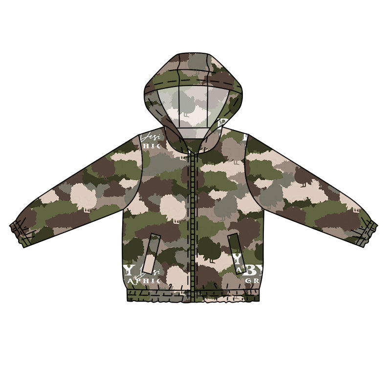 6.8 custom each style moq 5 eta 4-6week Sibling Sister camouflage boys long sleeve top and hooded long sleeve top