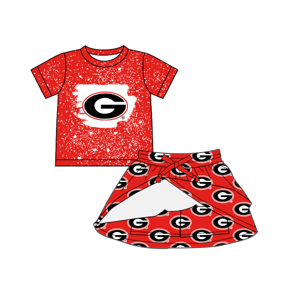 Custom moq 5 mix size milk silk summer teams baby girls clothes team red sleeveless shorts sets and skirts sets and dress and jumpsuit-25.7.15