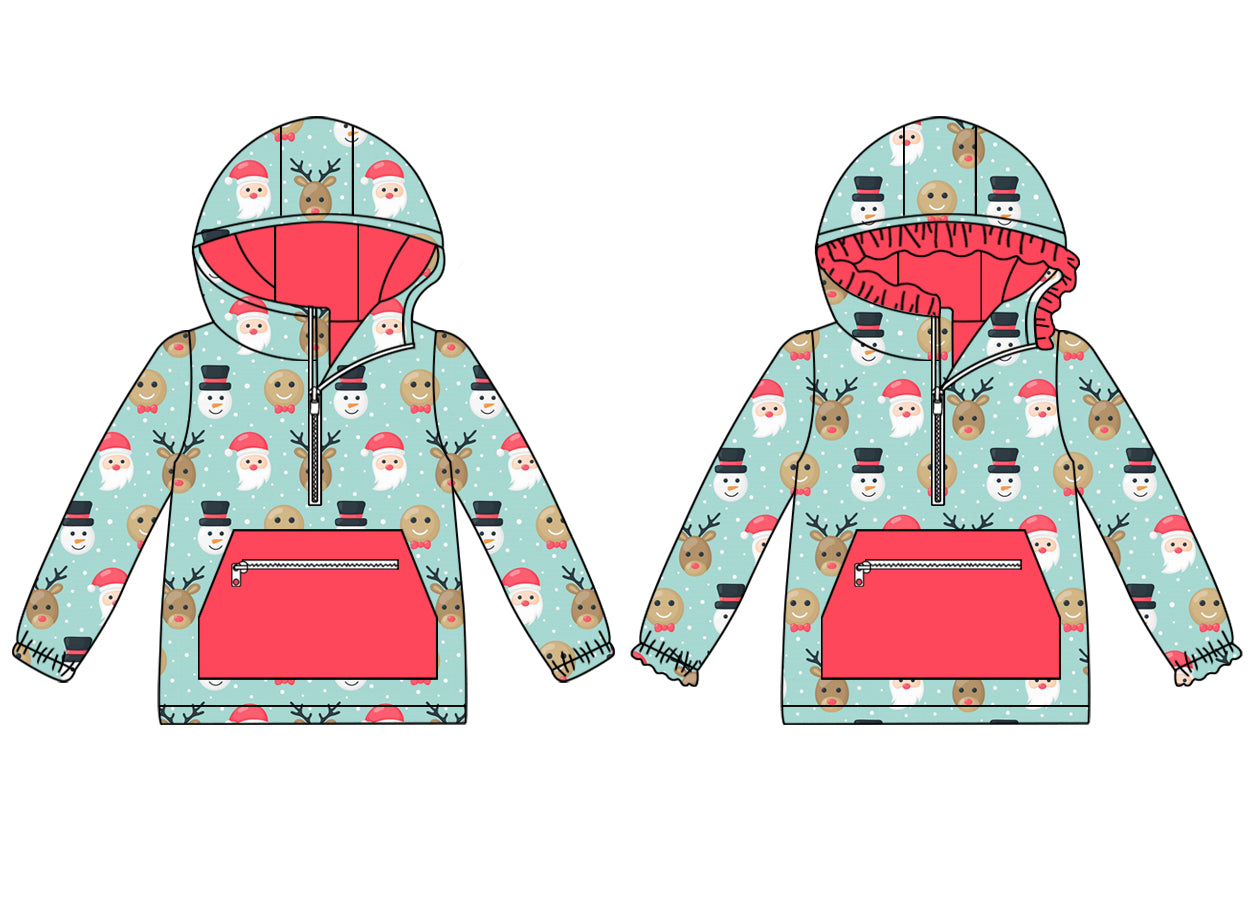 25.5.20 custom each style moq 5eta 4-6week Sibling Sisters Christmas baby girl long sleeve top 1 and top 2 match family design