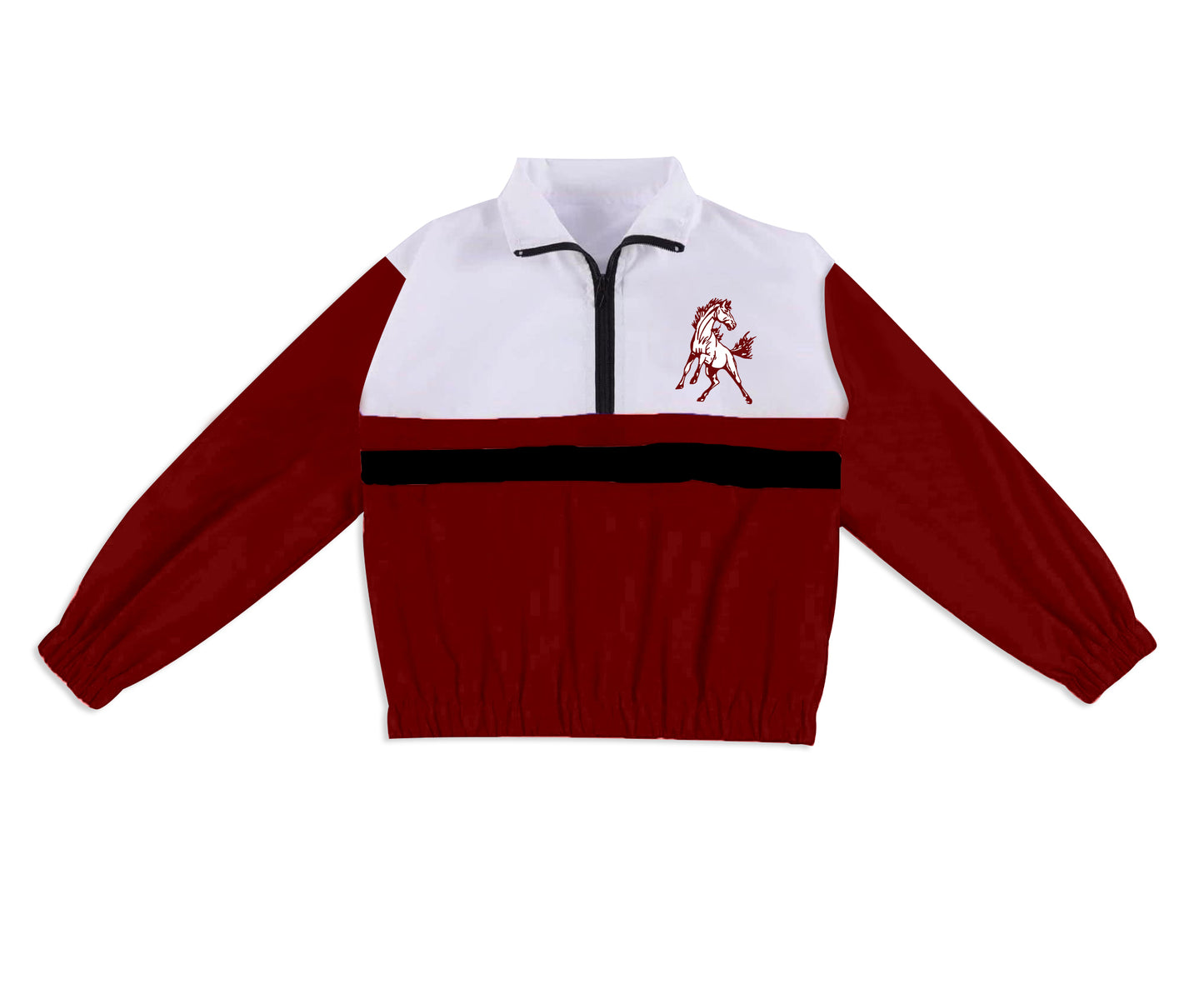 Custom moq 5 mix size milk silk summer teams Girls Polka Dot Top Shorts Set Top Skirt Short Set Zipper Pullover Jogger Pants Set Dark Red Pullover Tops