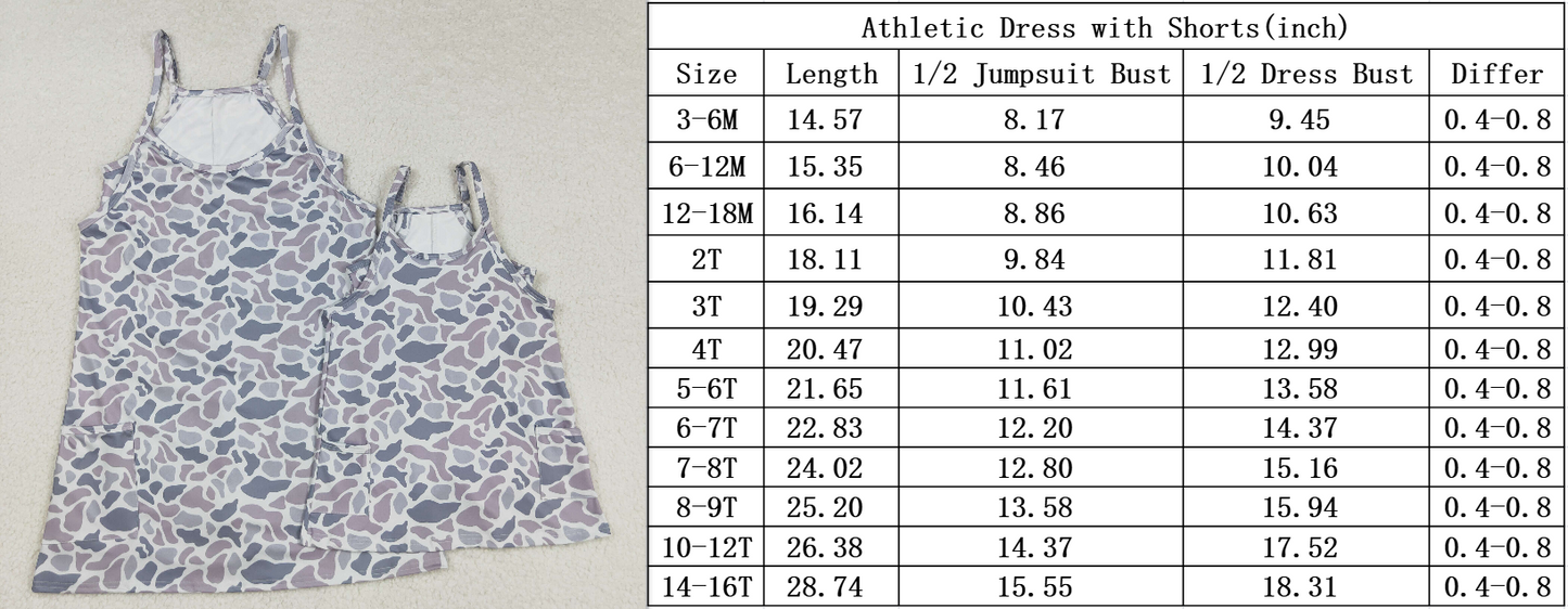 RTS NO MOQ(In Stock) GSD2719 Camo Pocket Yoga Slip Dress