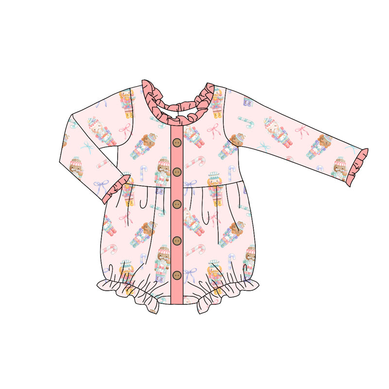 9.18 custom each style moq 5eta 4-6week Sibling Sister Christmas pink baby girl dress and rompers match family design