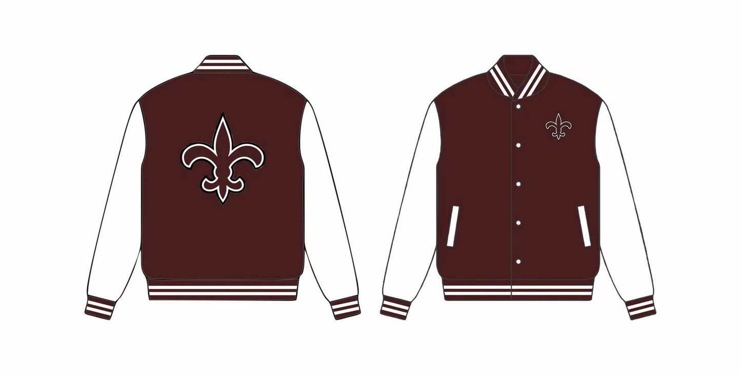 Custom moq 5 mix size milk silk summer teams baby boy clothes brick red and white long sleeve top-25.8.21