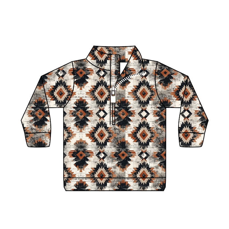 9.7 custom each style moq 5 eta 4-6week baby boys clothes geometric long sleeve top