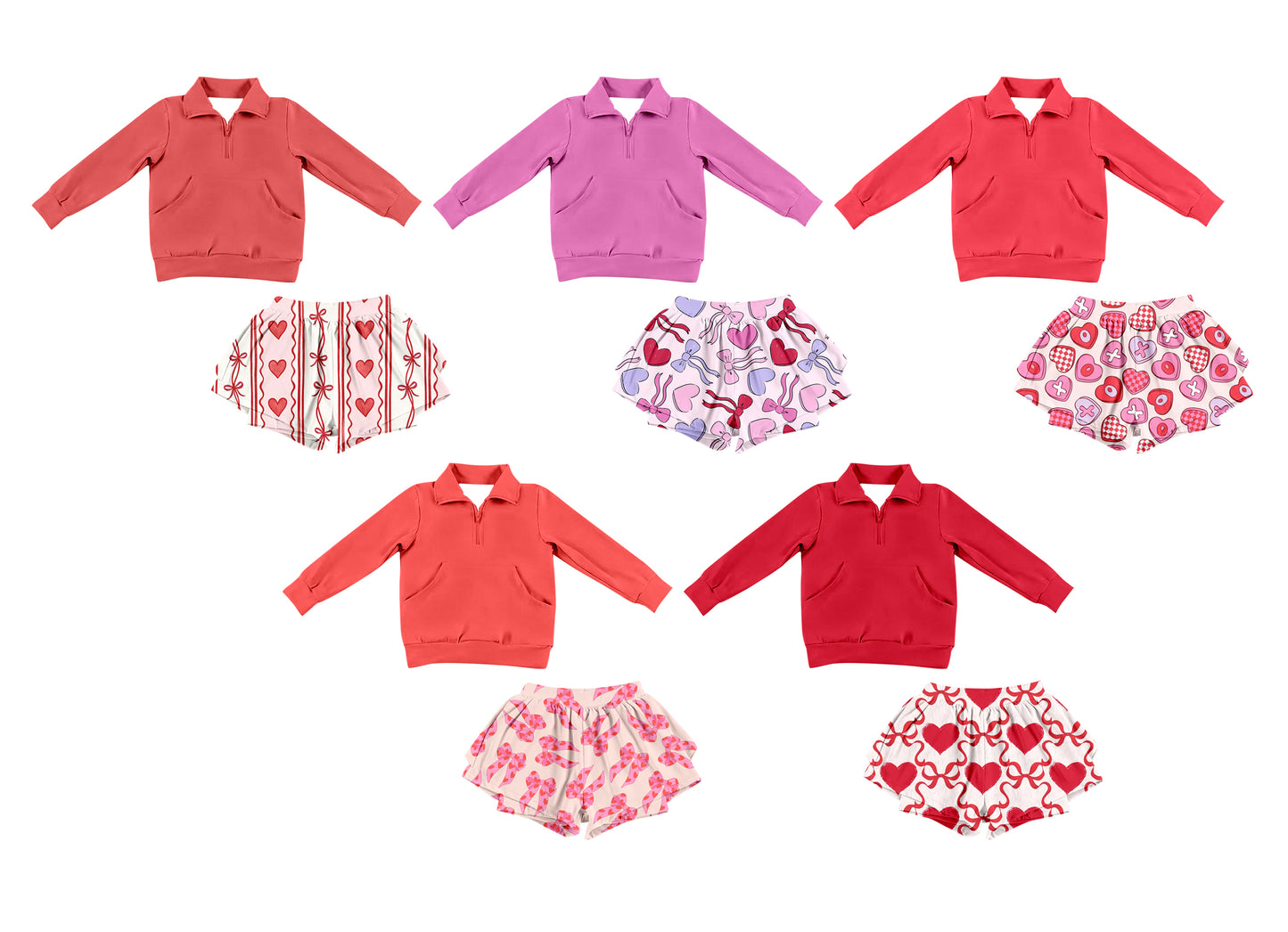 25.10.17 custom each style moq 5 eta 6-8week Sibling Sisters love bow baby girl long sleeve skirts sets 5 match family design
