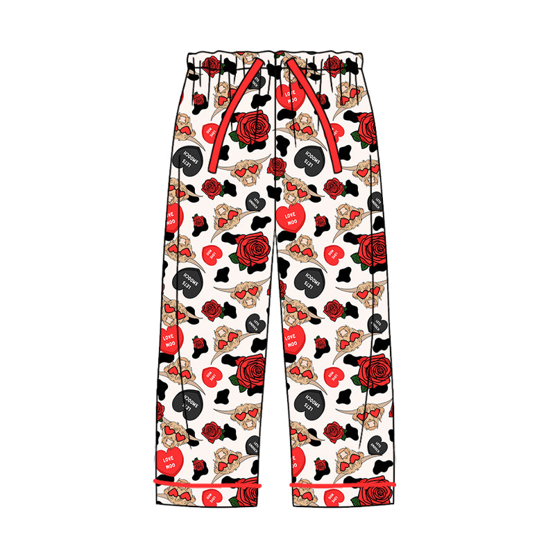 10.22 custom each style moq 5eta 4-6week adult clothes love alpine head red long pants adul woman pants