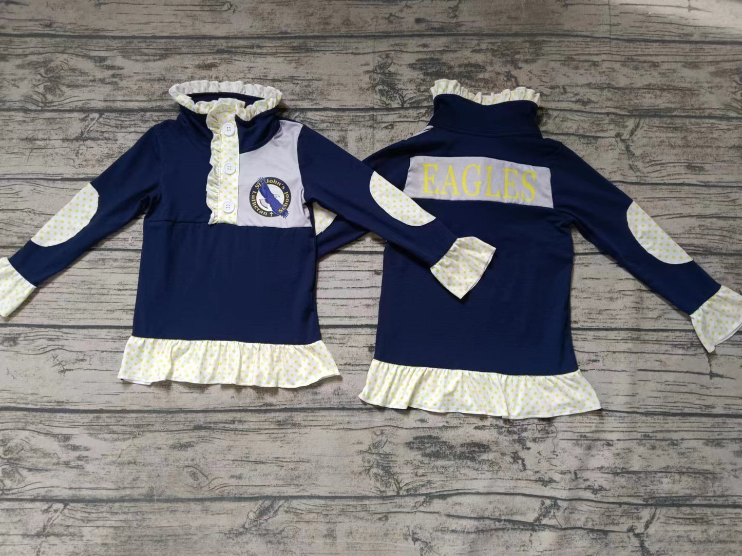 navy color cotton top moq 5 college pullovers