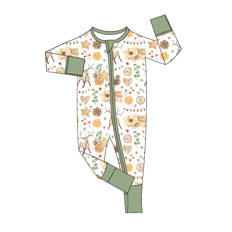 9.18 custom each style moq 5eta 4-6week Sibling Sister deer baby boys sets and rompers match family design