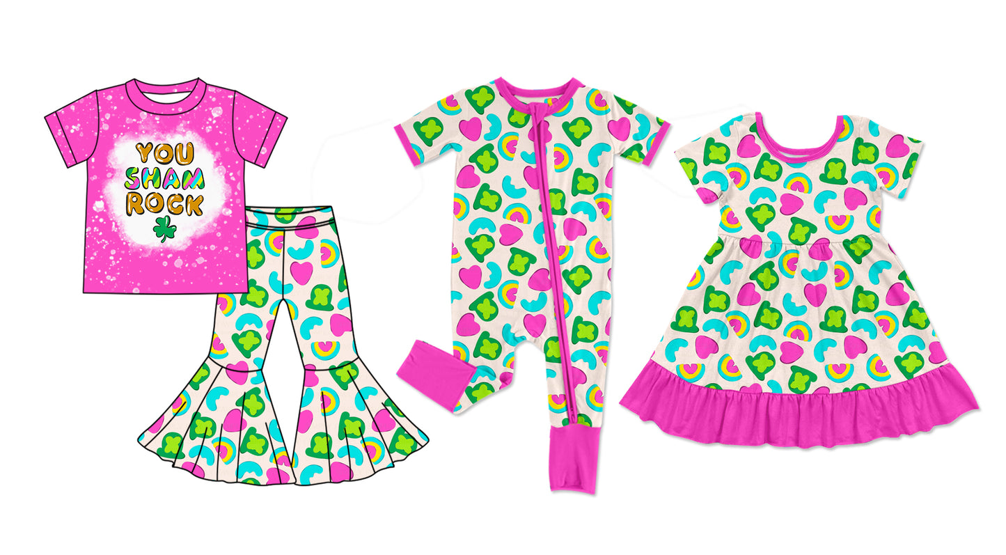 11.22 custom each style moq 5eta 4-6week Sibling Sister baby girl sets and dress and rompers match family design