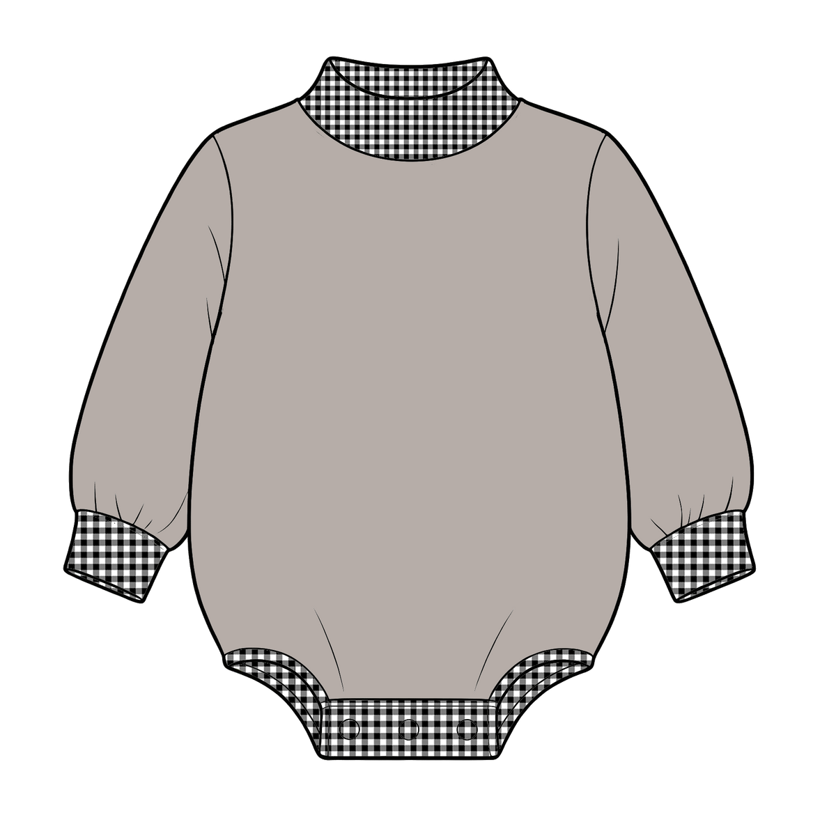 custom moq 5 mix size MSD082408 Baby Kids Solid High Neck Long Sleeve Team Romper