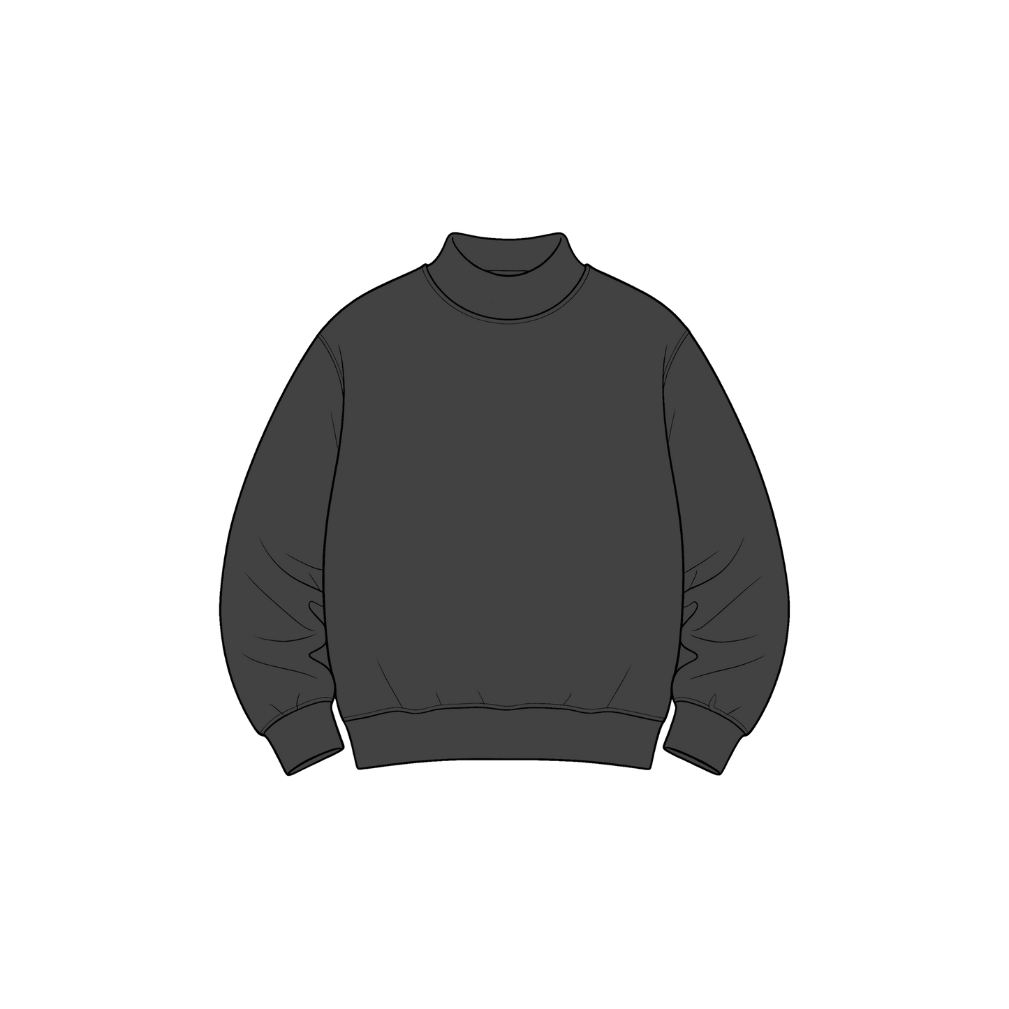custom moq 5 mix size High Neck Baby Kids Solid Mock Neck Long Sleeve Pullover Sweatshirt Toddler Boys Girls Fall Casual Top