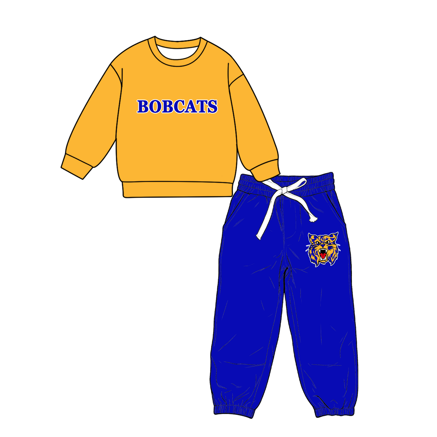 custom moq 5 mix size MSD071104 Baby Kids Letter Long Sleeve Tops Pocket Pants Team Outfit Set