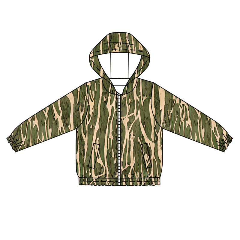 8.9 custom each style moq 5 eta 4-6week baby boys clothes camouflage green hooded long sleeve top
