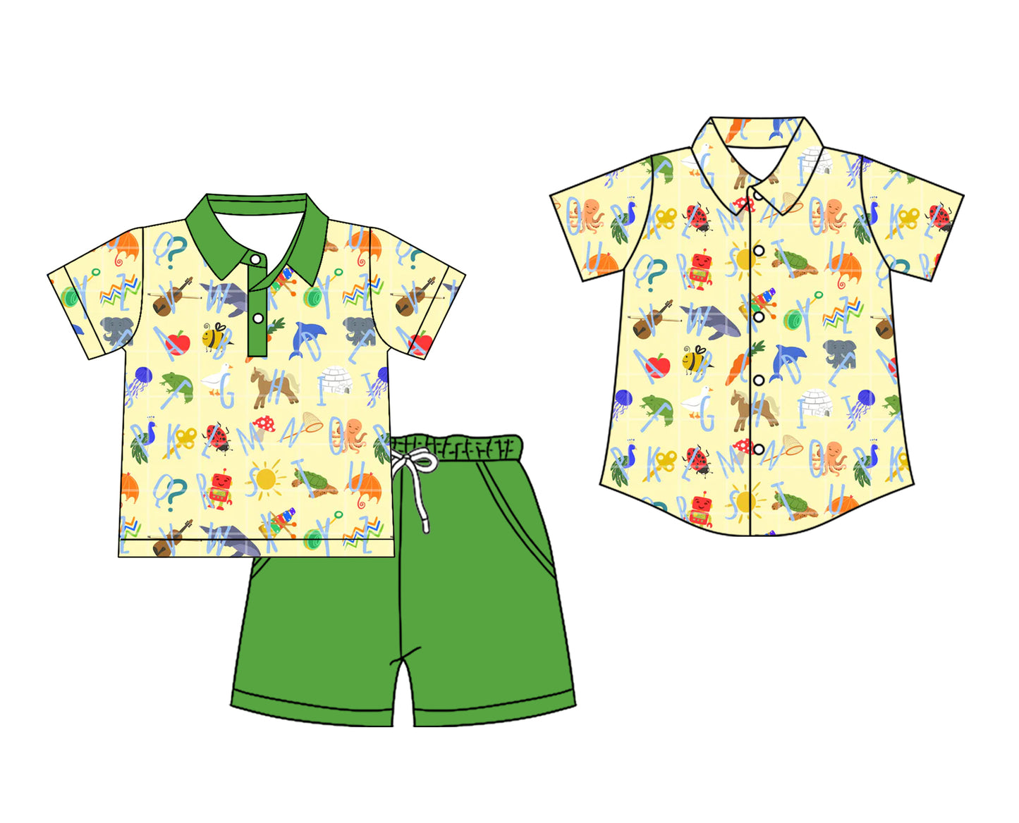 26.1.24 custom each style moq 5 eta 6-8 week Sibling Sister baby boy short sleeve shorts sets and top match family design