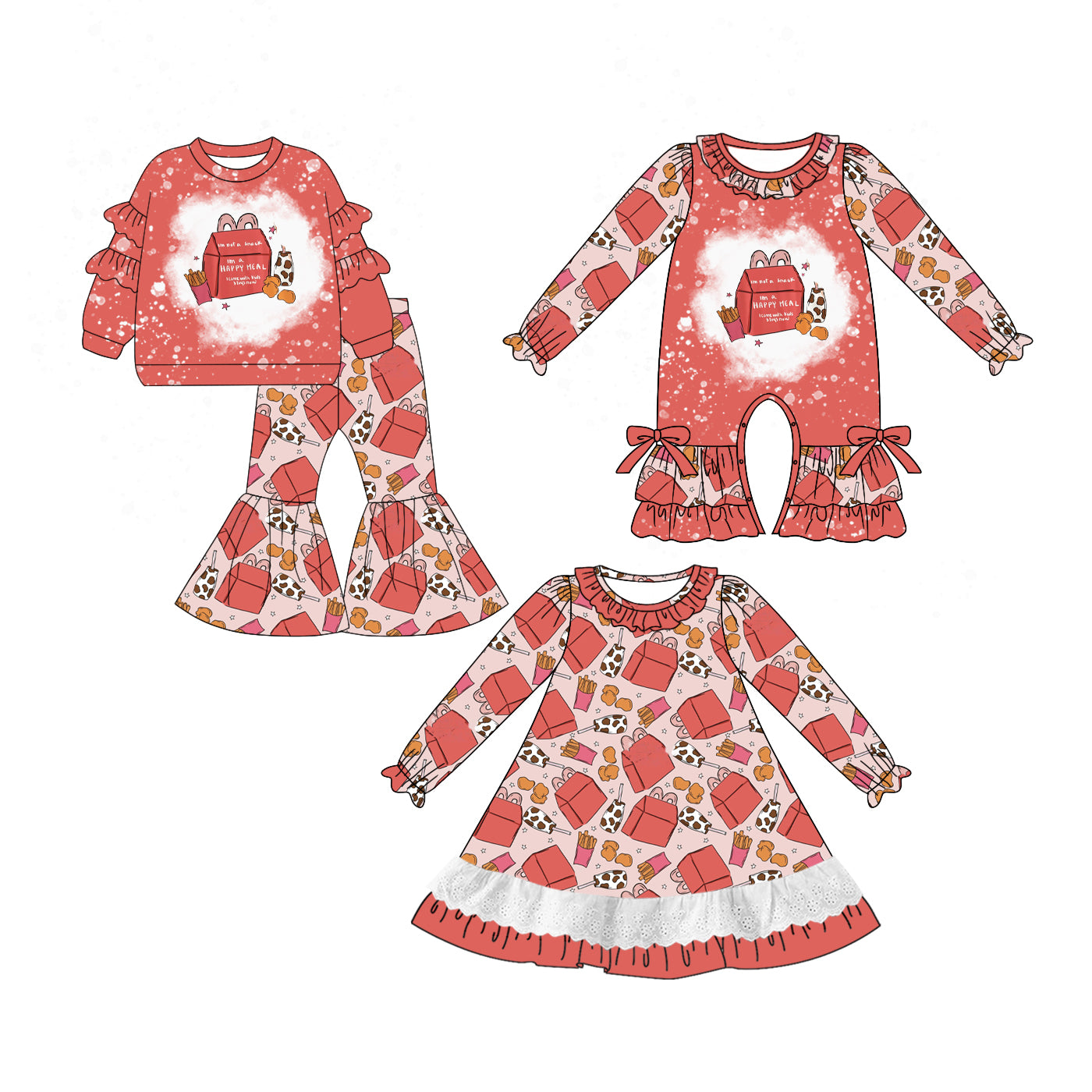 25.6.13 custom each style moq 5eta 4-6week Sibling Sisters baby girl long sleeve pants sets and dress and rompers match family design