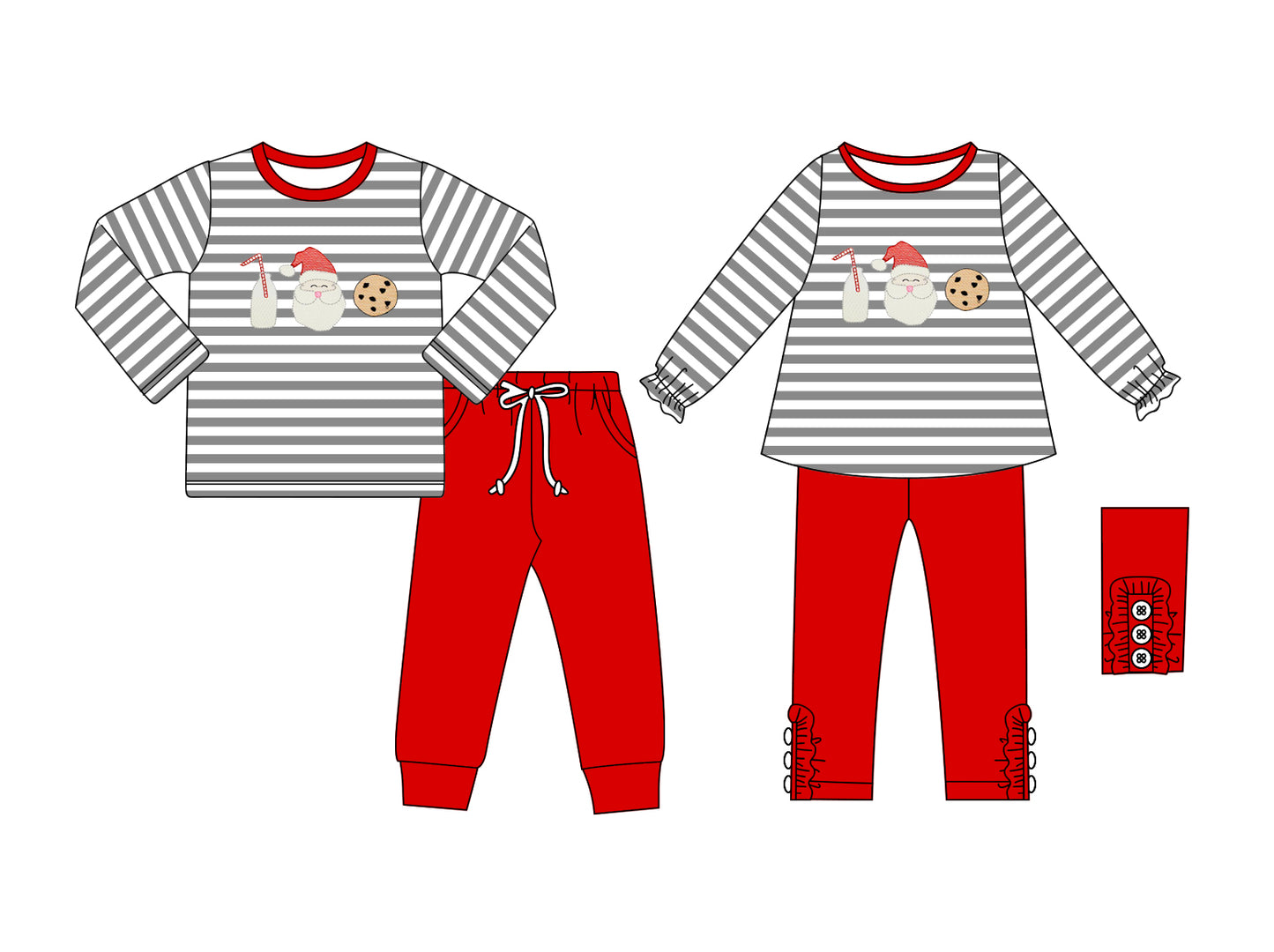 25.8.16 custom each style moq 5 eta 4-6week Sibling Sisters Christmas baby girl long sleeve pants sets 2