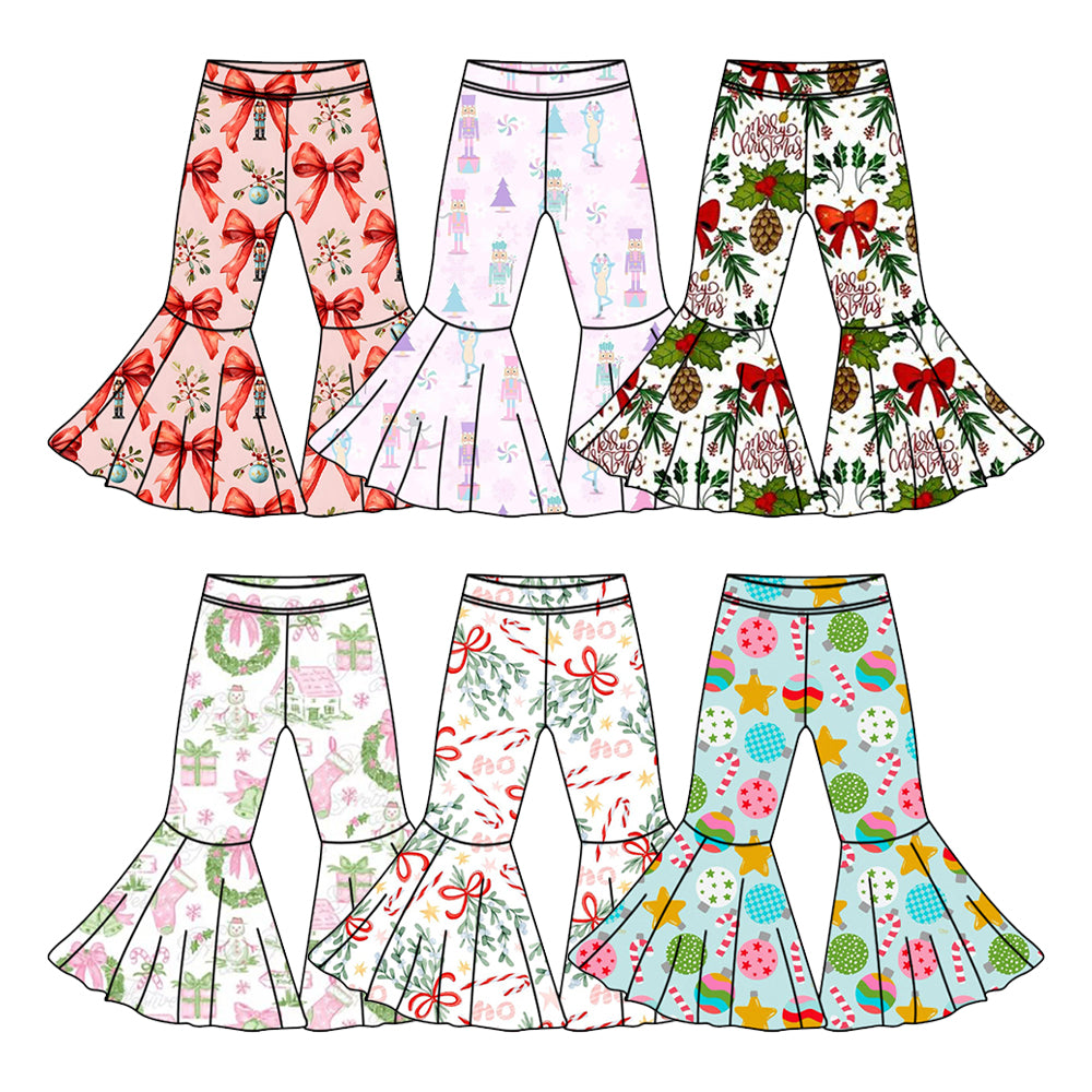 25.6.5custom each style moq 5eta 4-6week Sibling Sister Christmas baby girl long sleeve pants 1 and pants 6 match family design