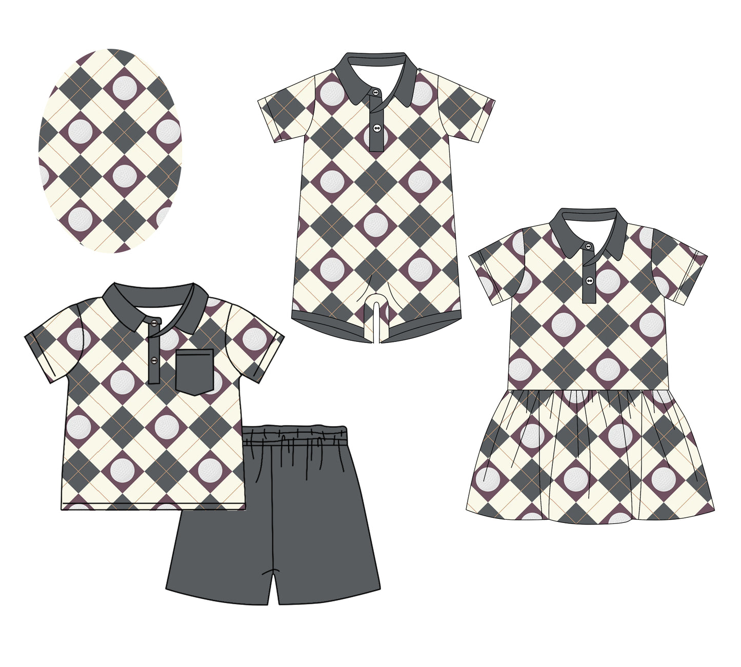 12.6 custom each style moq 5eta 4-6week Sibling Sister baby girl short sleeve shorts sets and dress and rompers match family design