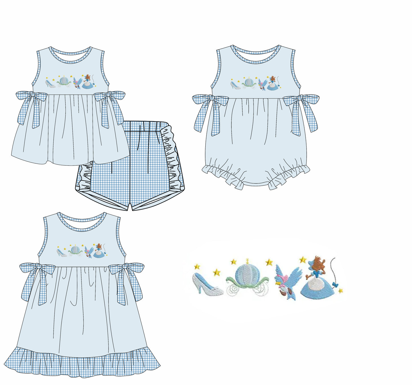 3.25 custom each style moq 5eta 4-6week Sibling Sisters baby girl short sleeve shorts sets and dress and rompers match family design