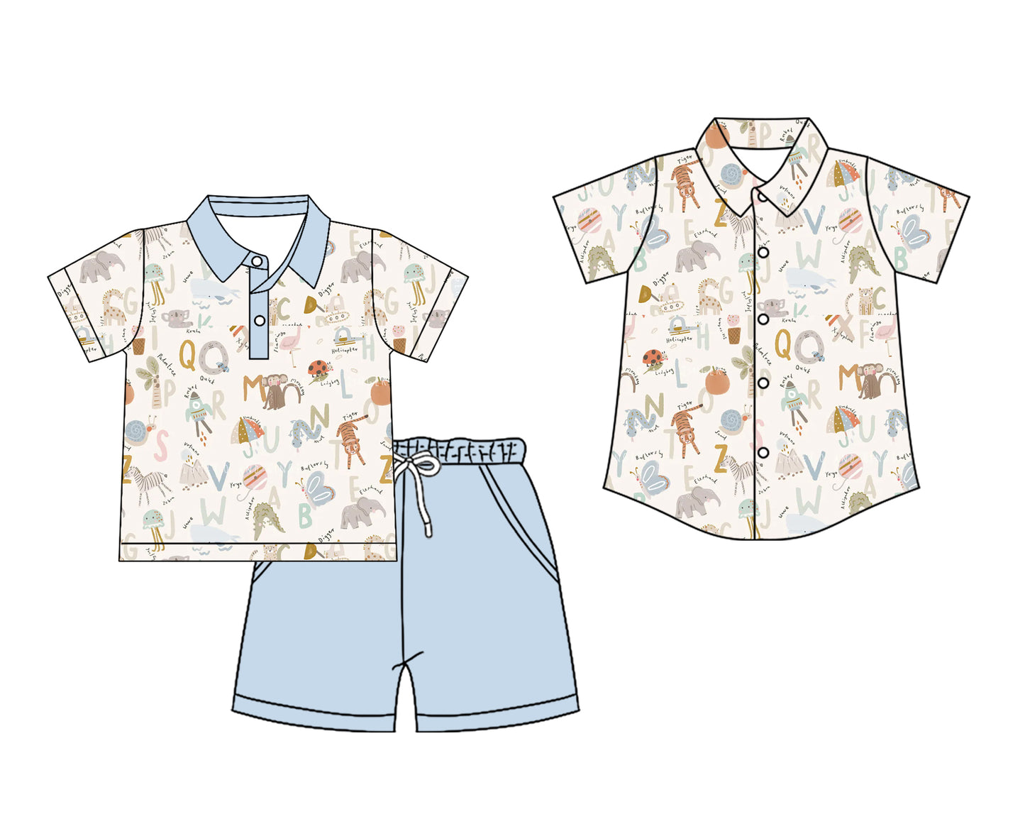 26.1.24 custom each style moq 5 eta 6-8 week Sibling Sister baby boy short sleeve shorts sets and top match family design
