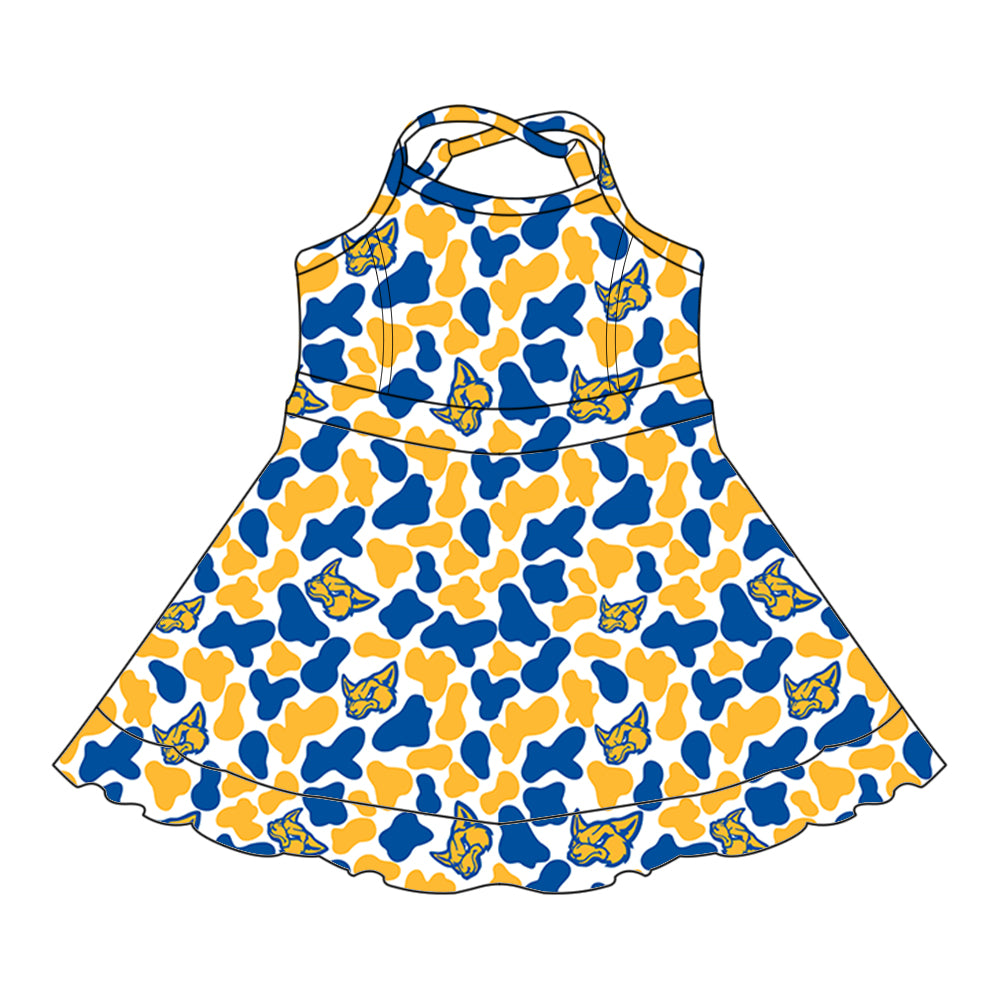 Custom moq 5 mix size milk silk summer teams baby girls clothes camouflage yellow hooded long sleeve pants sets and skirts sets and dress and jumpsuit and top-25.8.6
