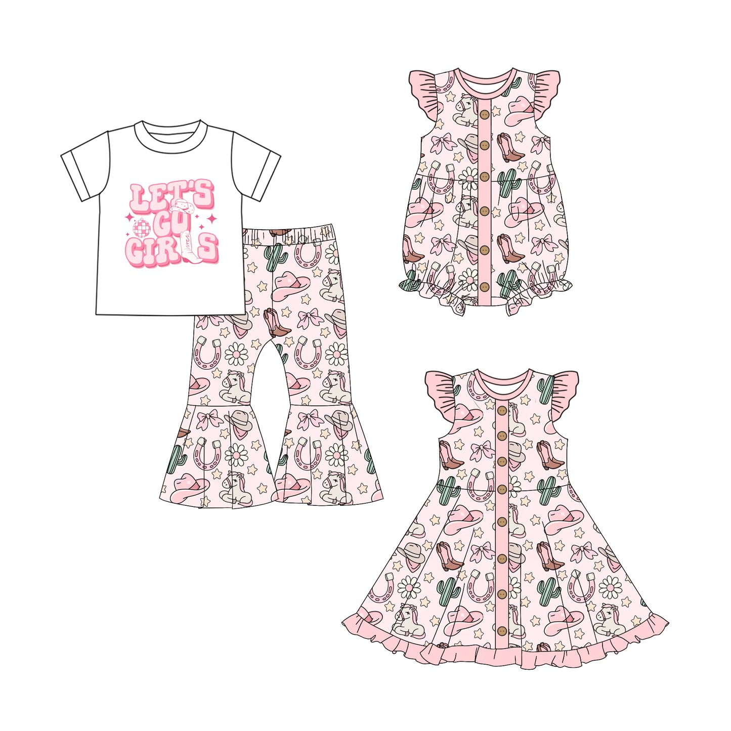 5.1 custom each style moq 5eta 4-6week Sibling Sisters boots baby girl short sleeve pants sets and dress and rompers match family design