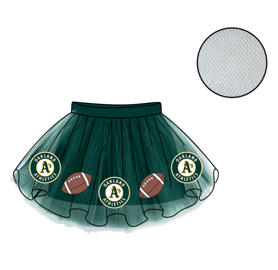 Custom moq 5 mix size milk silk summer teams Baby Girl's Green Mesh Skirt Summer Outfit Team Clothing