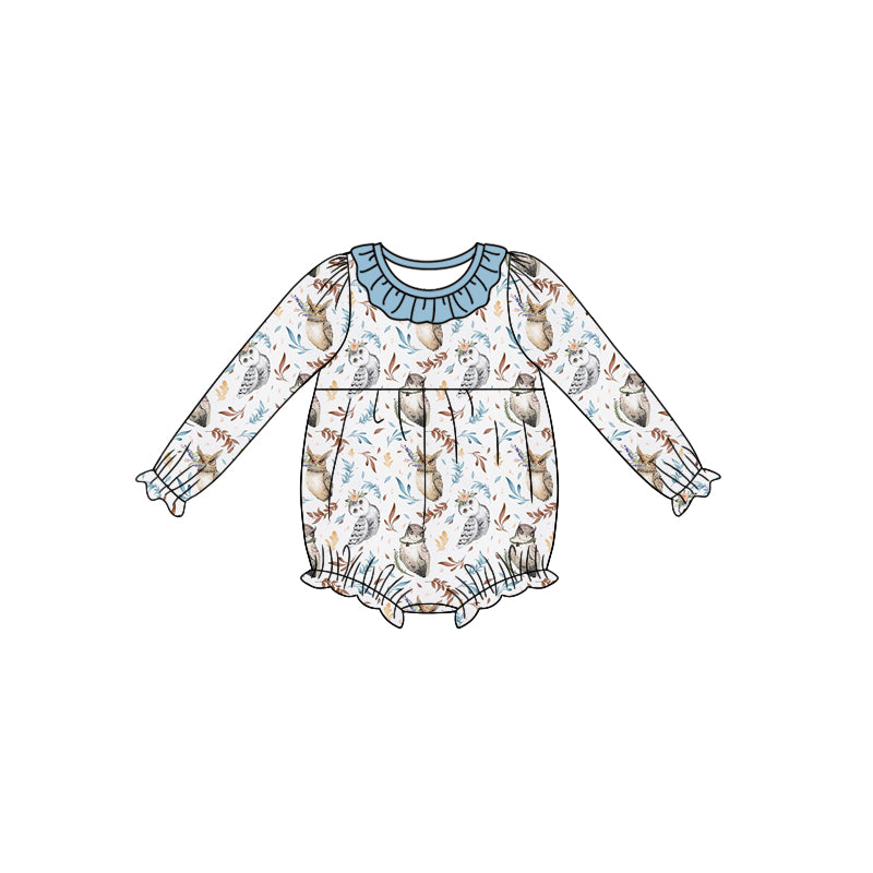 7.11 custom each style moq 5eta 4-6week Sibling Sister blue baby girls sets and dress and rompers match family design