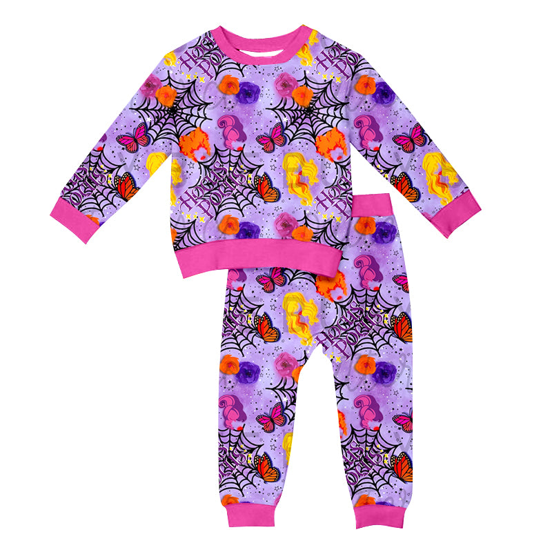 5.21custom each style moq 5eta 4-5week Halloween styles and different colors Long sleeve trousers suit series