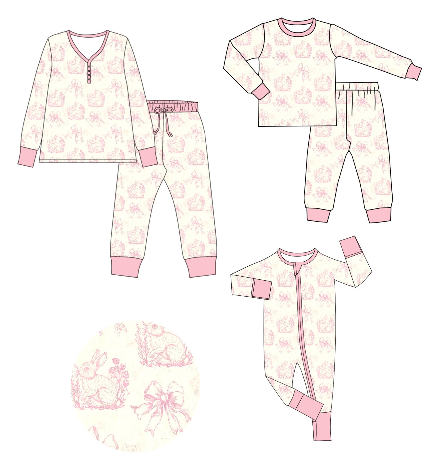 25.9.12 custom each style moq 5eta 4-6week Sibling Sister rabbit baby long sleeve pants sets and romper and adult set match design