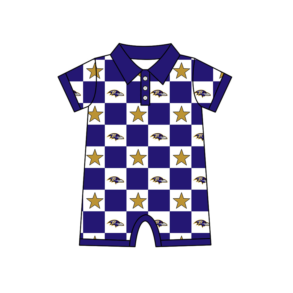 Custom moq 5 mix size milk silk summer teams Checked Star Baby Girl Sleeveless Top Skirt Short Set Dress And Shorts Yoga Outfit Boy's Top Shorts Set Romper