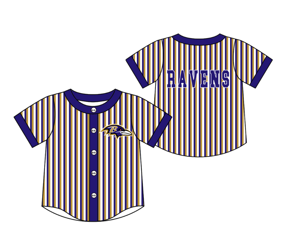Custom moq 5 mix size milk silk summer teams Purple Striped Short-Sleeved Button-Down Shirt for Baby Boy Summer Outfit