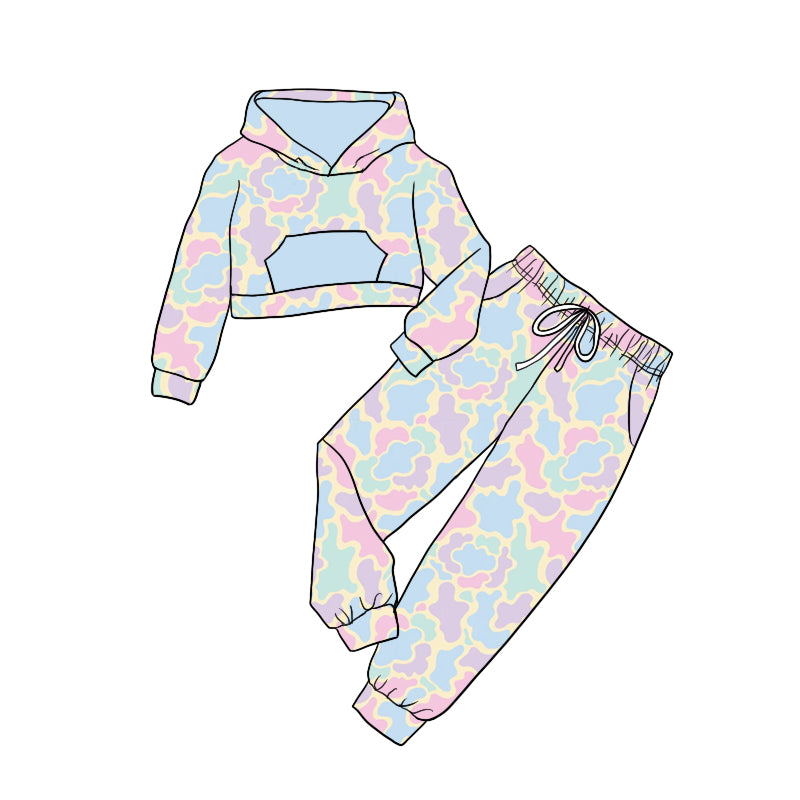 9.2 custom each style moq 5eta 4-6week baby girls clothes hooded long sleeve pants sets