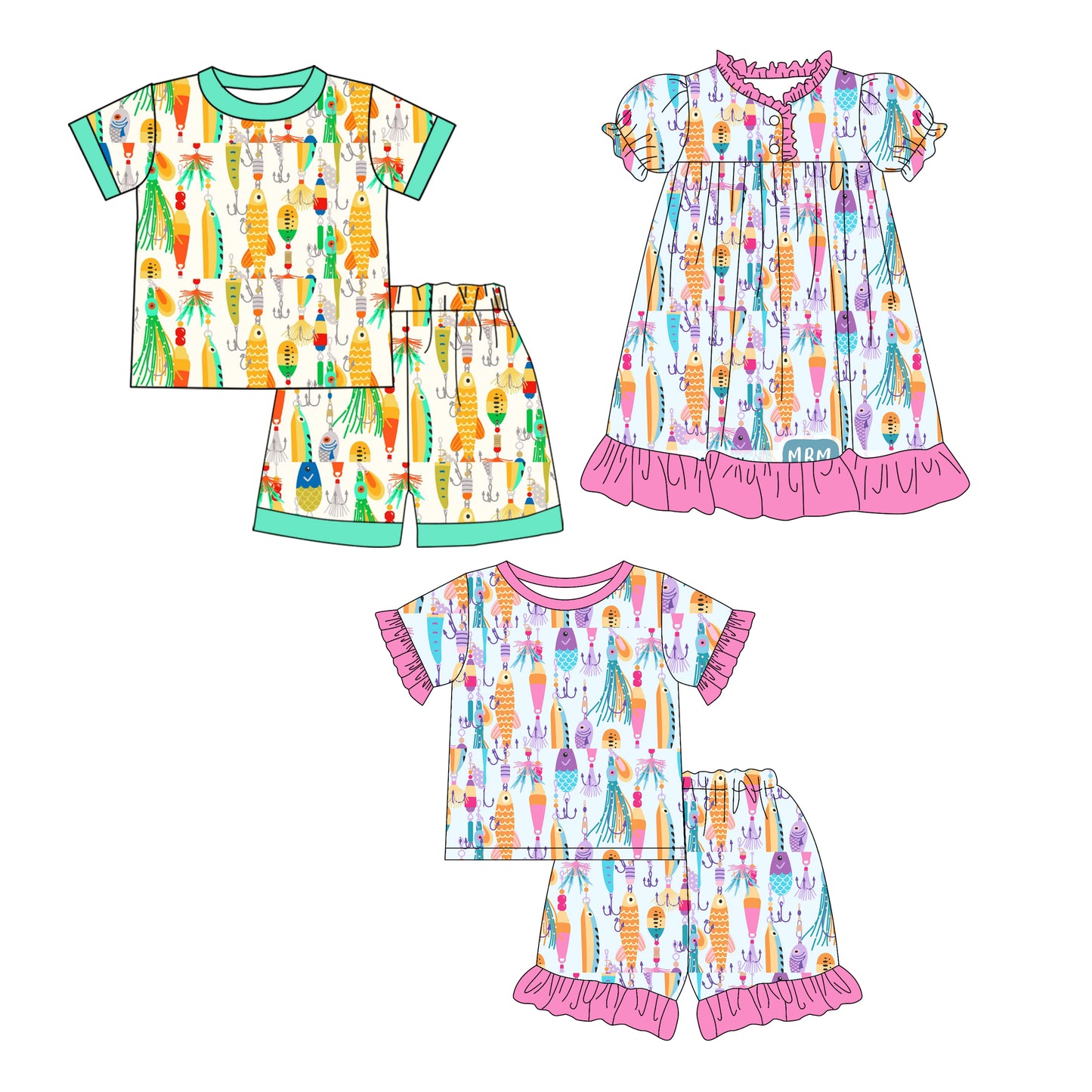25.12.17 custom each style moq 5 eta 6-8week Sibling Sister baby short sleeve shorts sets 2 and dress match design
