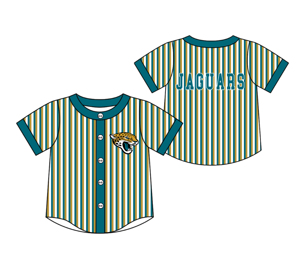 Custom moq 5 mix size milk silk summer teams Green Striped Short-Sleeved Button-Down Shirt for Baby Boy Summer Outfit