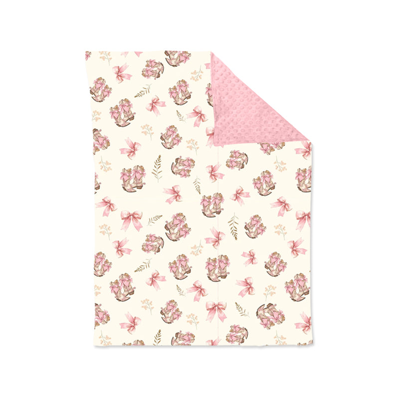 10.1 custom each style moq 5 eta 4-6week boots pink baby blanket kids blanket design