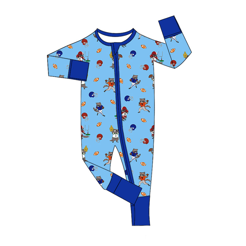 9.12 custom each style moq 5eta 4-6week Sibling Sister team blue baby boys sets and rompers match family design