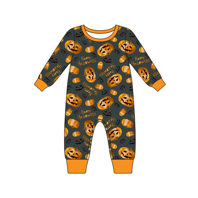 5.31 custom each style moq 5eta 4-6week Sibling Sister pumpkin boys outfits and baby romper match family design