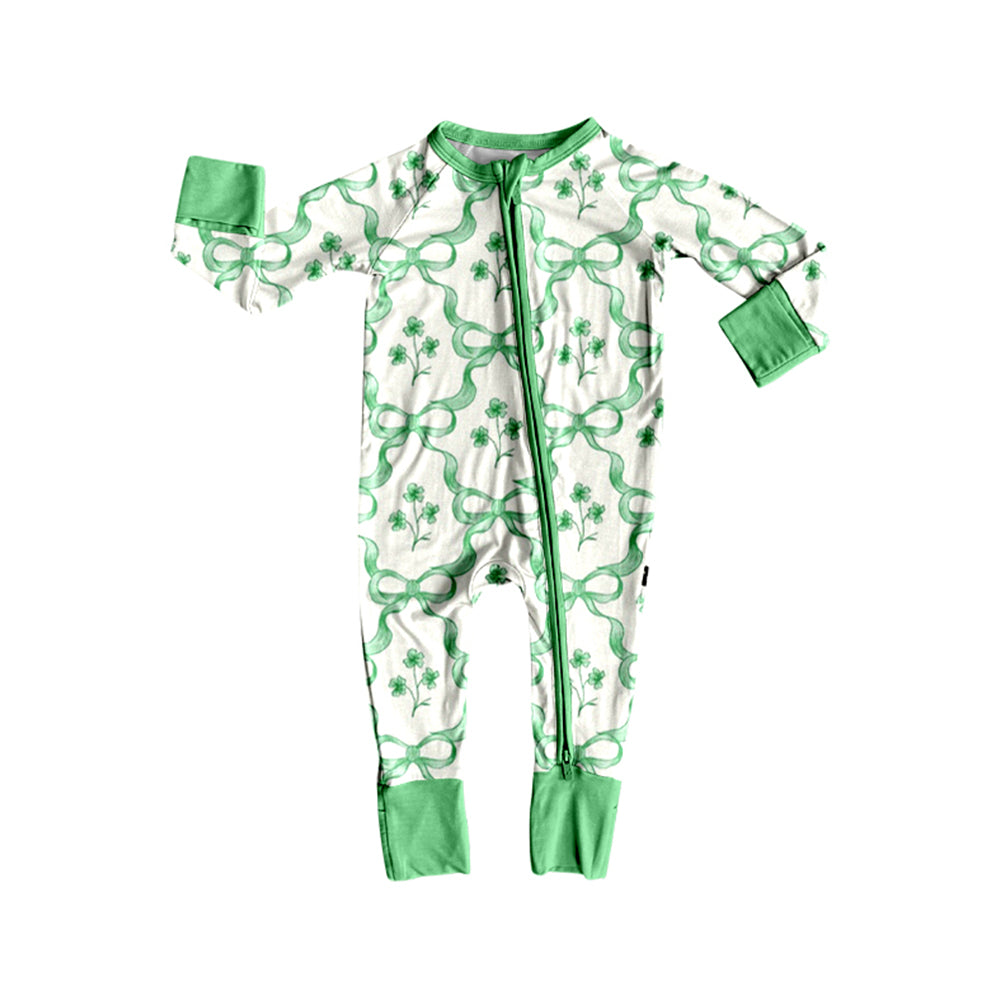25.9.4 custom each style moq 5eta 4-6week Sibling Sisters bow flroal green baby girl clothes long sleeve pants sets and romper match family design