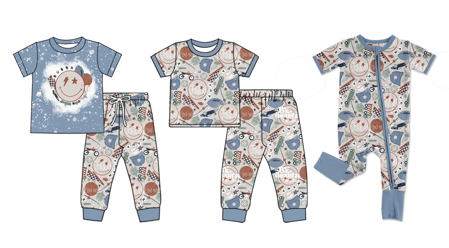 11.22 custom each style moq 5eta 4-6week Sibling Sister BUBBY smiley baby girl sets and sets 2 and rompers match family design