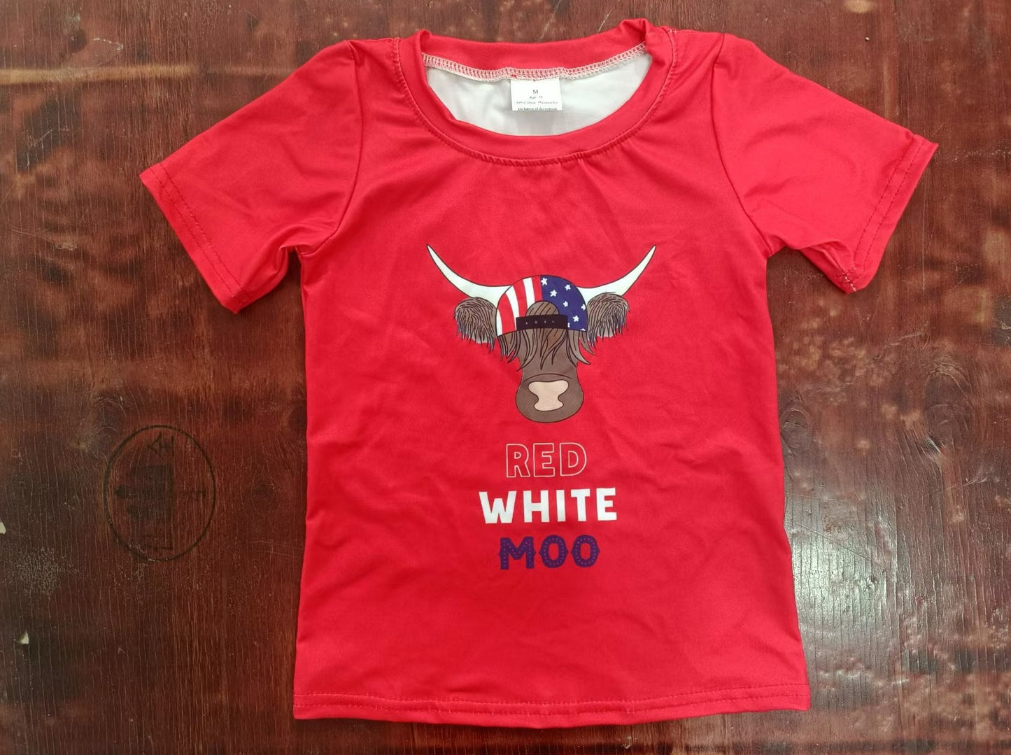 custom moq 5 eta 5weeks mix size baby boys clothes alpine red short sleeve Top